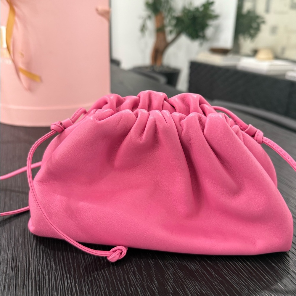 Pink  bottega veneta bag mini clutch
